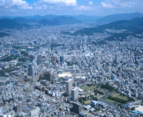 眺望街並み写真